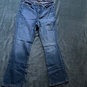 bootcut, low waisted jeans